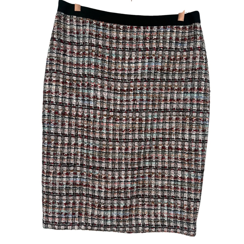 NWT Talbots Womens Tweed Pencil Skirt Black Multi Size 8 Old Money Preppy Career - Picture 5 of 14